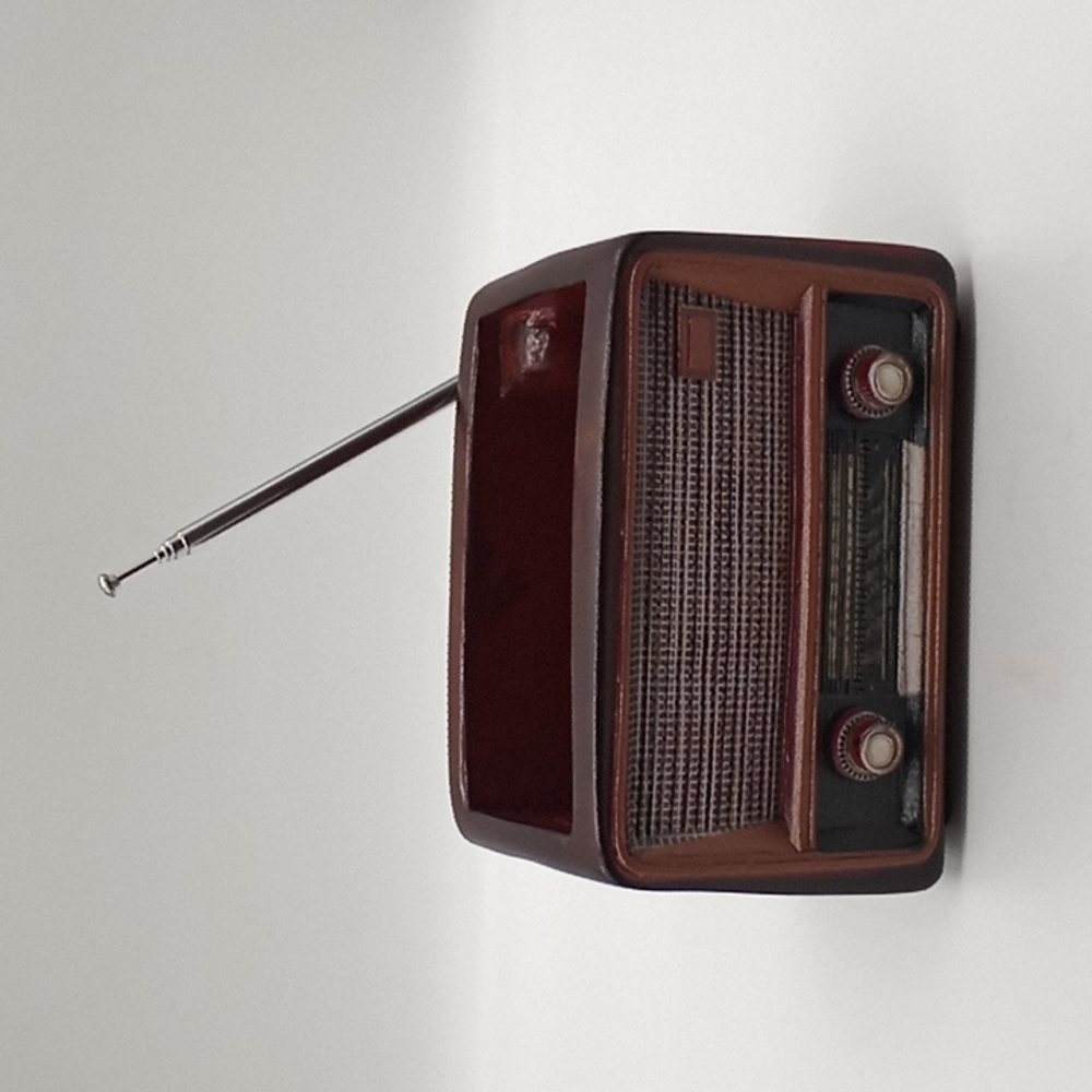 Retro radio plant holder